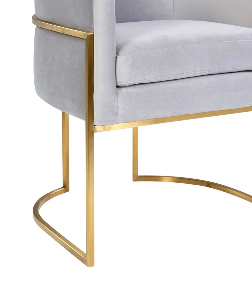 TOV Giselle Velvet Dining Chair - Gold Frame Dining Room