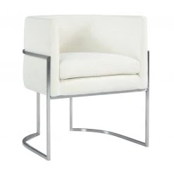 TOV Giselle Velvet Dining Chair - Silver Frame Dining Room