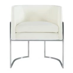 TOV Giselle Velvet Dining Chair - Silver Frame Dining Room