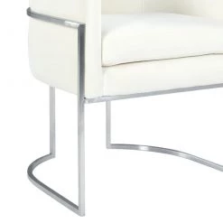 TOV Giselle Velvet Dining Chair - Silver Frame Dining Room