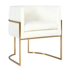 TOV Giselle Velvet Dining Chair - Gold Frame Dining Room