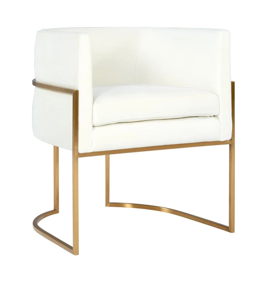 TOV Giselle Velvet Dining Chair - Gold Frame Dining Room