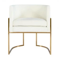 TOV Giselle Velvet Dining Chair - Gold Frame Dining Room