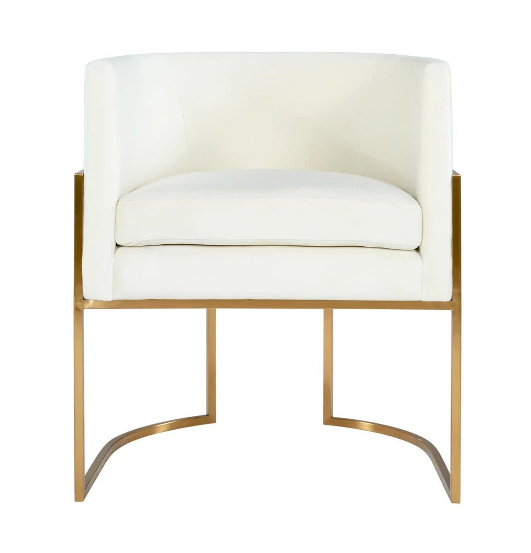 TOV Giselle Velvet Dining Chair - Gold Frame Dining Room