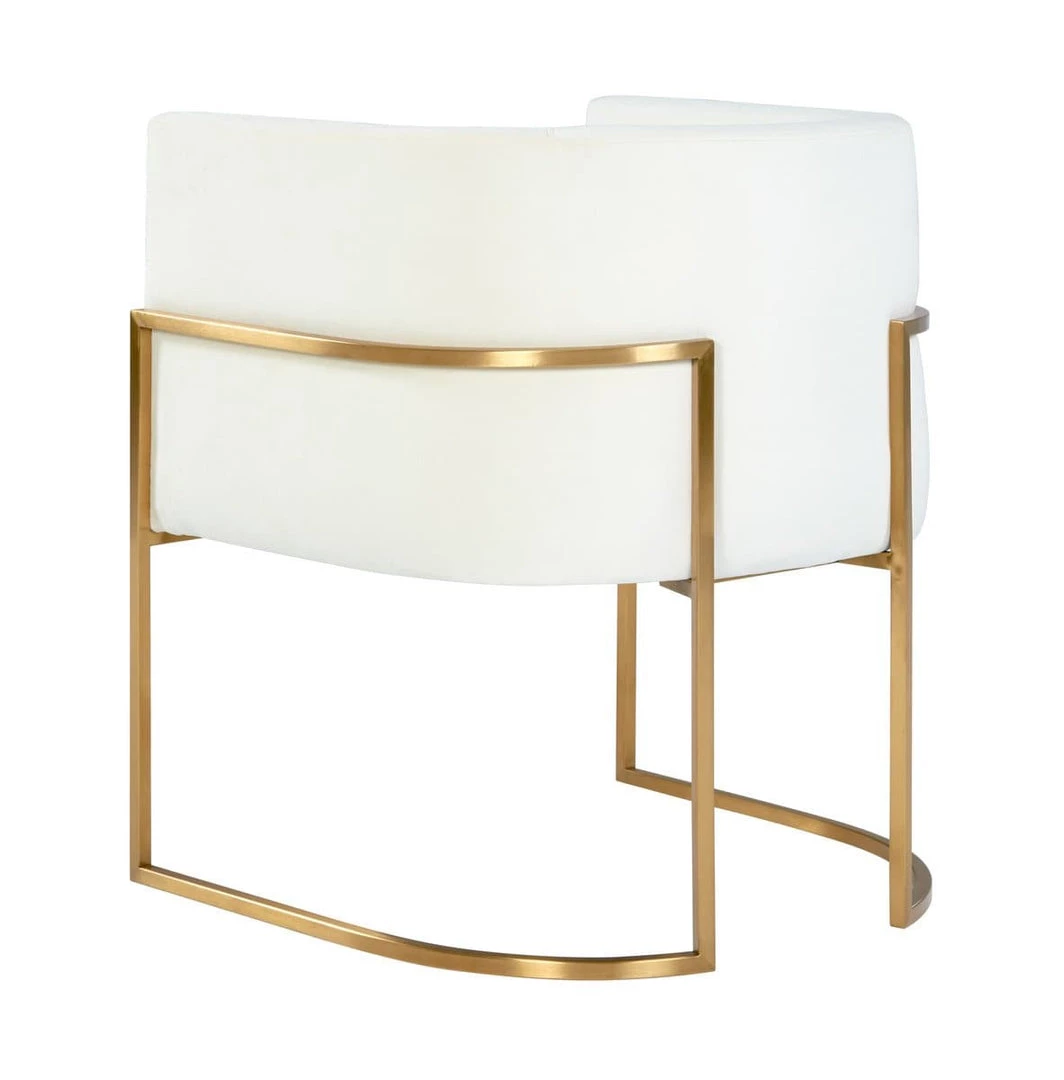 TOV Giselle Velvet Dining Chair - Gold Frame Dining Room