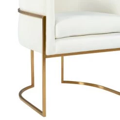 TOV Giselle Velvet Dining Chair - Gold Frame Dining Room