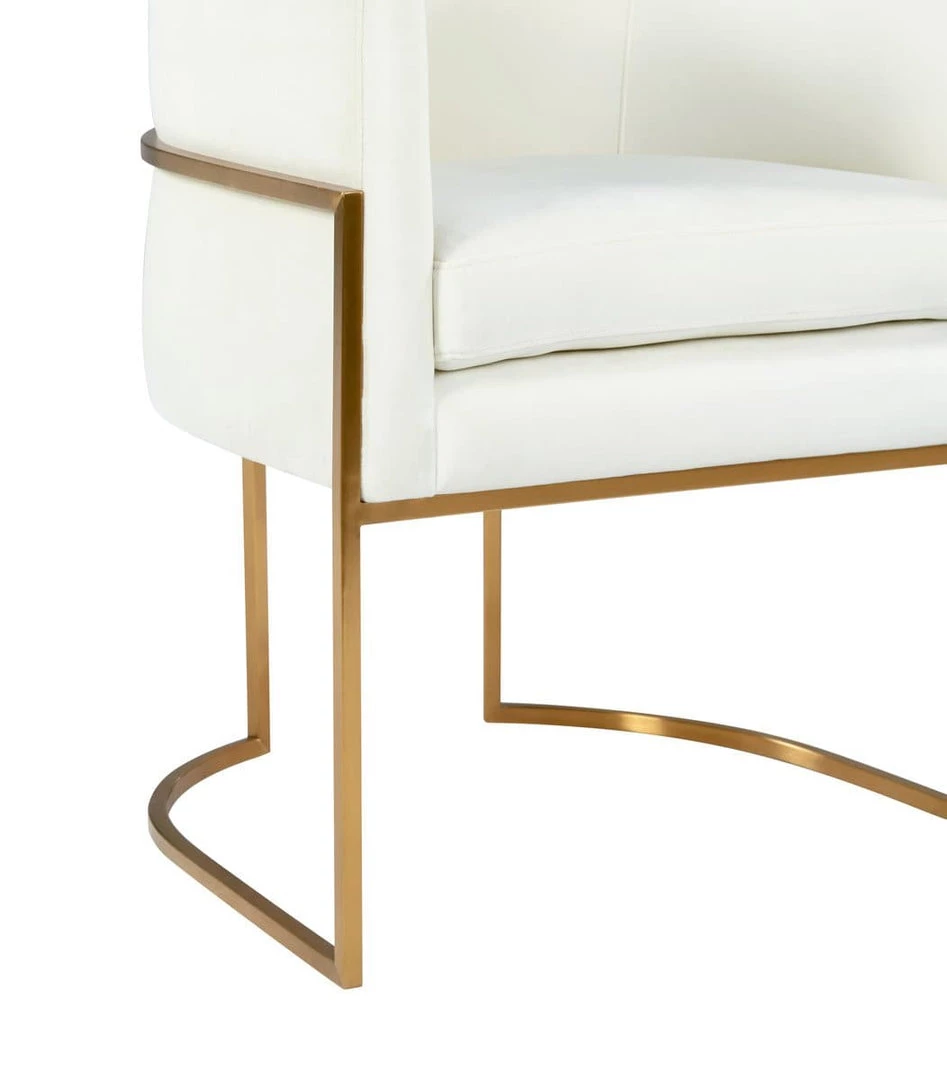 TOV Giselle Velvet Dining Chair - Gold Frame Dining Room