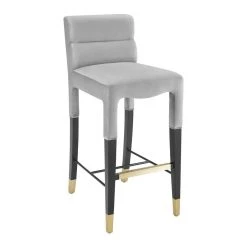 TOV Dining Room Taylor Burnt Velvet Barstool