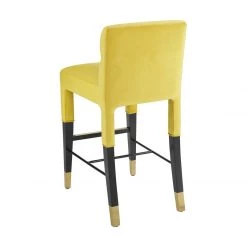 TOV Taylor Burnt Velvet Counter Stool Dining Room