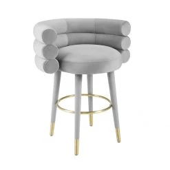 TOV Betty Velvet Counter Stool Dining Room
