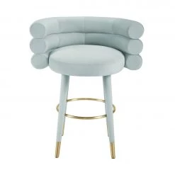 TOV Betty Velvet Counter Stool Dining Room