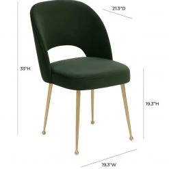 TOV Office Chairs Swell Velvet Chair