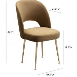 TOV Office Chairs Swell Velvet Chair