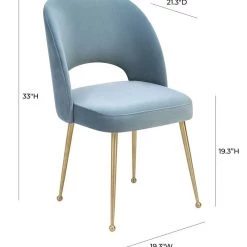 TOV Swell Velvet Chair Dining Room