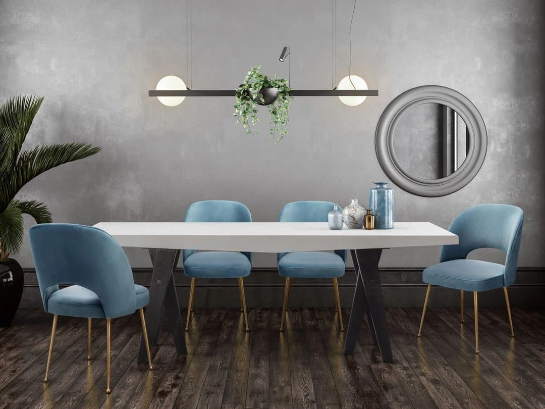 TOV Swell Velvet Chair Dining Room