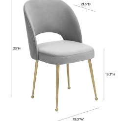 TOV Swell Velvet Chair Dining Room