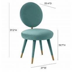 TOV Kylie Velvet Dining Chair Dining Room