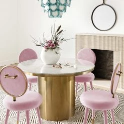 TOV Kylie Velvet Dining Chair Dining Room