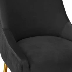 TOV Beatrix Pleated Velvet Counter Stool