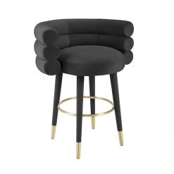 TOV Betty Velvet Counter Stool Dining Room