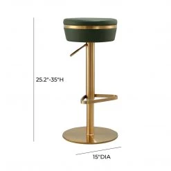 TOV Astro Gold Adjustable Stool Bar Stools & Carts