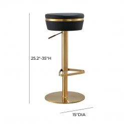 TOV Astro Gold Adjustable Stool Bar Stools & Carts
