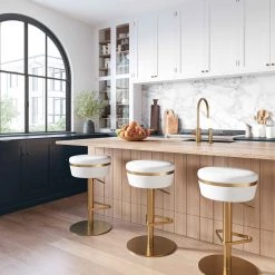 TOV Astro Gold Adjustable Stool Bar Stools & Carts