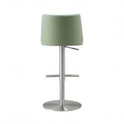 TOV Dining Room Reagan Silver Adjustable Stool