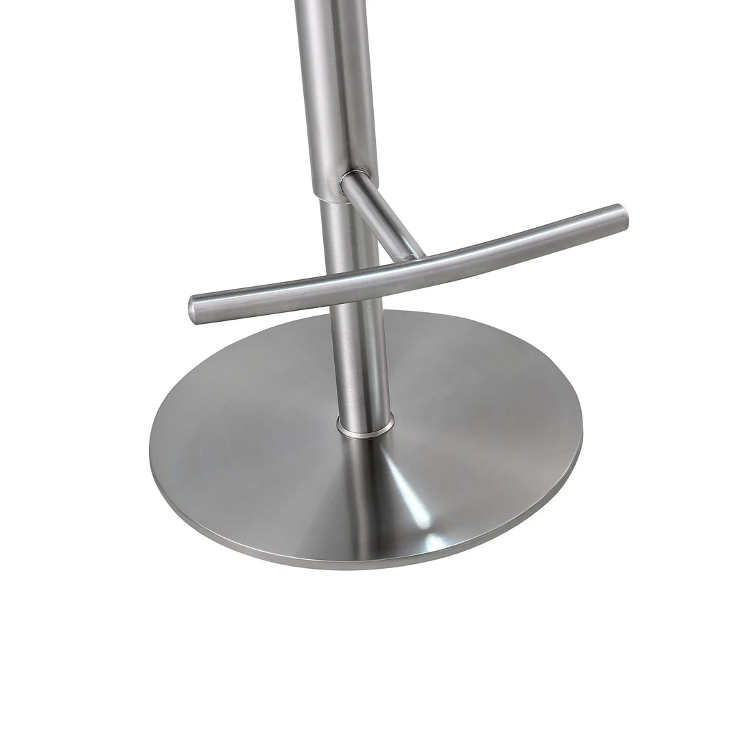 TOV Dining Room Reagan Silver Adjustable Stool