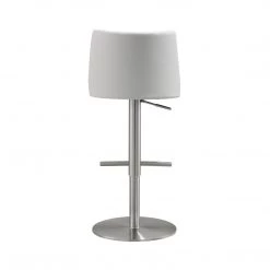 TOV Dining Room Reagan Silver Adjustable Stool