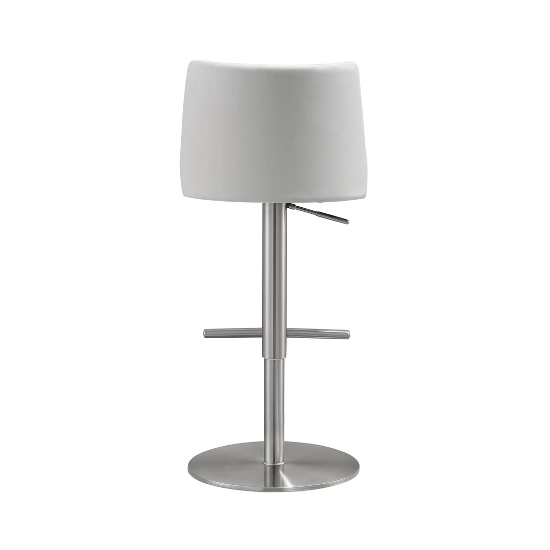 TOV Dining Room Reagan Silver Adjustable Stool