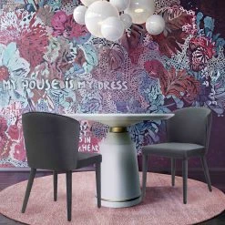 TOV Dining Room Dumbo Concrete Dining Table