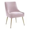 TOV Beatrix Velvet Dining Chair Gold Legs