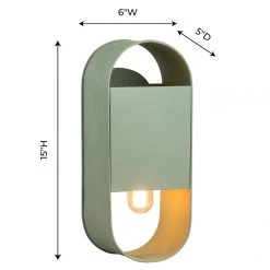 TOV Arther Green Wall Sconce Home Decor