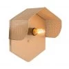TOV Home Decor Mokhtar Tan Hexagon Wall Sconce