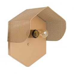 TOV Home Decor Mokhtar Tan Hexagon Wall Sconce