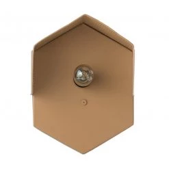 TOV Home Decor Mokhtar Tan Hexagon Wall Sconce