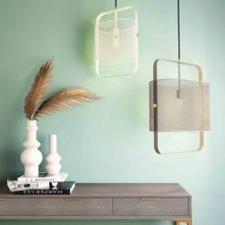 TOV Home Decor Klaus Large Grey Pendant