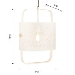 TOV Home Decor Klaus White Pendant