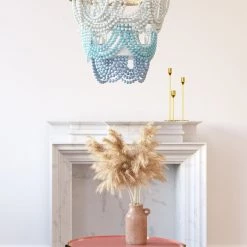 TOV Jade Beaded Chandelier