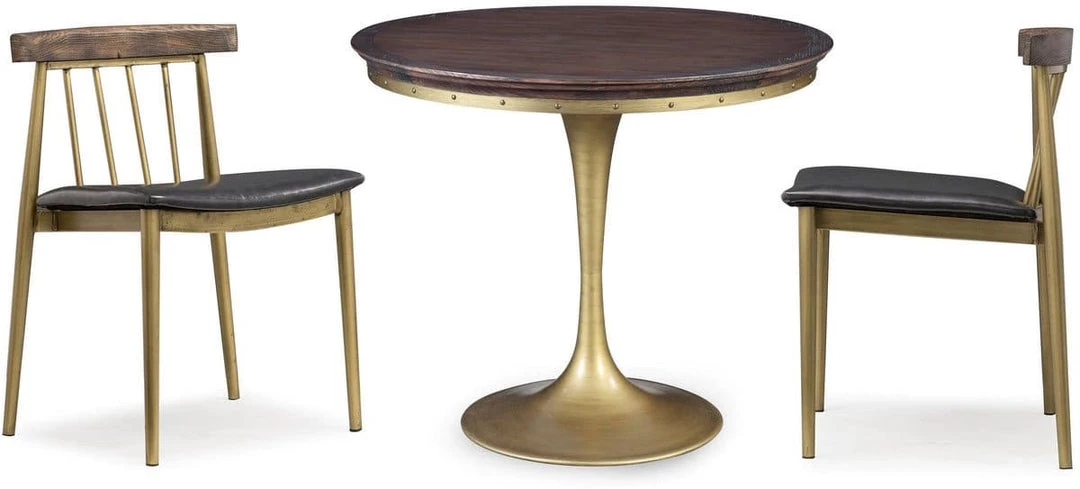 TOV Dining Room Alfie Brown Chair (Set Of 2)