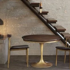 TOV Dining Room Alfie Brown Chair (Set Of 2)