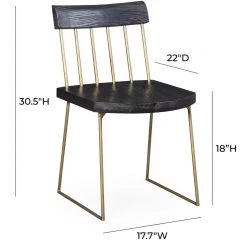 TOV Dining Room Madrid Pine Chair (Set Of 2)