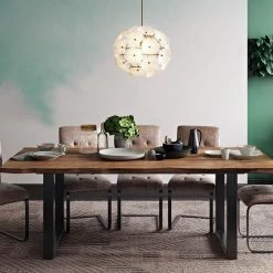 TOV Carter Rustic Elm Table