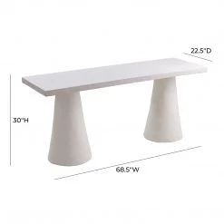 TOV Office Dayana Plaster Desk