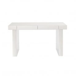 TOV Clara Glossy White Lacquer Desk Office