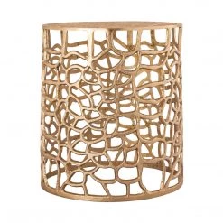 TOV Living Room Sophia Gold Side Table