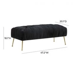 TOV Bedroom Jessica Velvet Bench