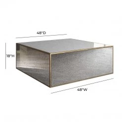 Tov Lana Mirrored Large Coffee Table