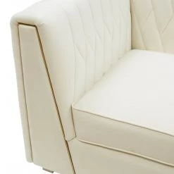 TOV Living Room Wafa Velvet Sofa